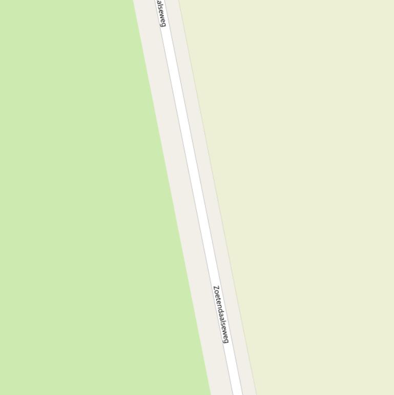 Kaart van de Zoetendaalseweg.