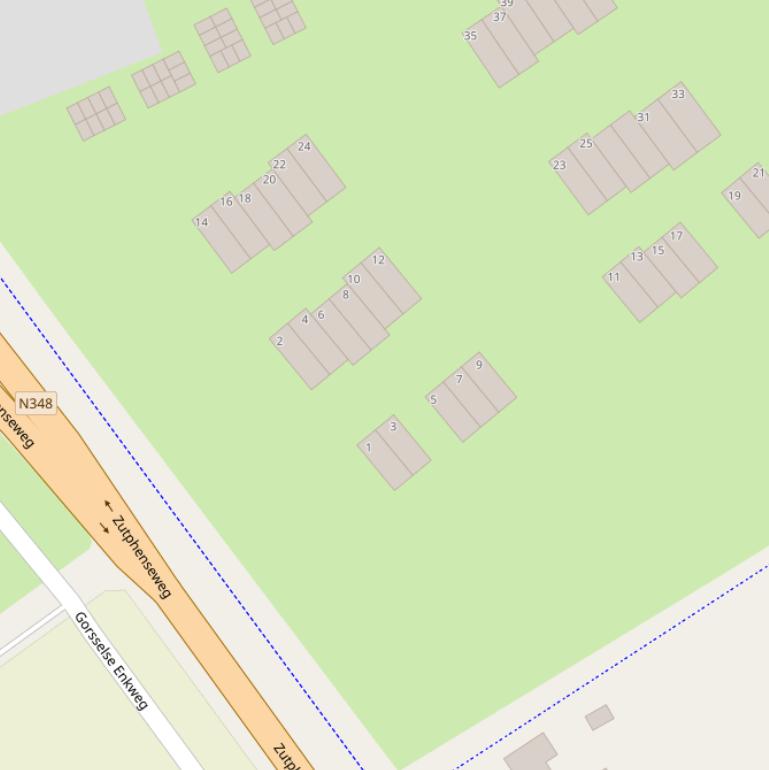 Kaart van de Zonnekampstraat.