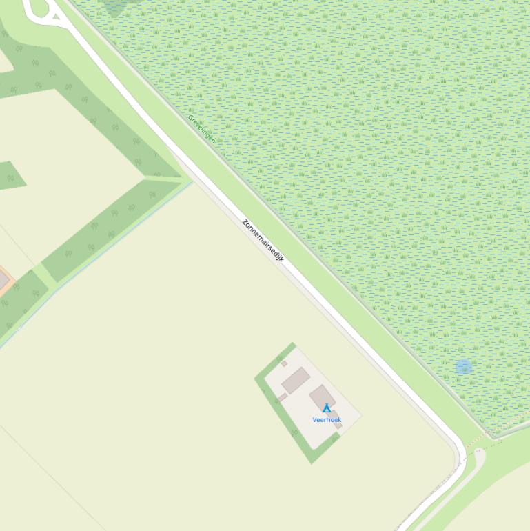 Kaart van de Zonnemairsedijk.