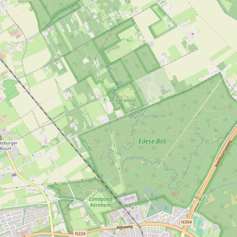 Kaart van de Zonneoordlaan.