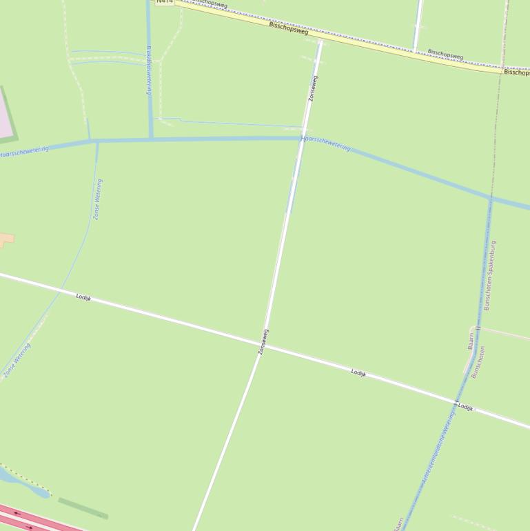 Kaart van de Zonseweg.