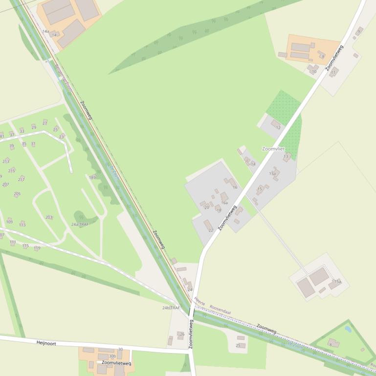 Kaart van de Zoomweg.