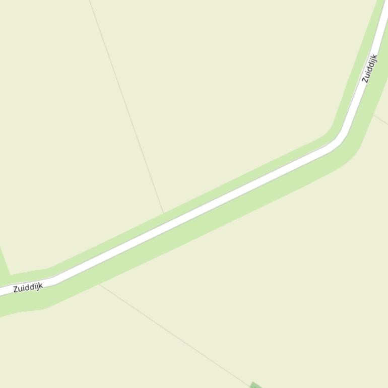 Kaart van de Zuiddijk.