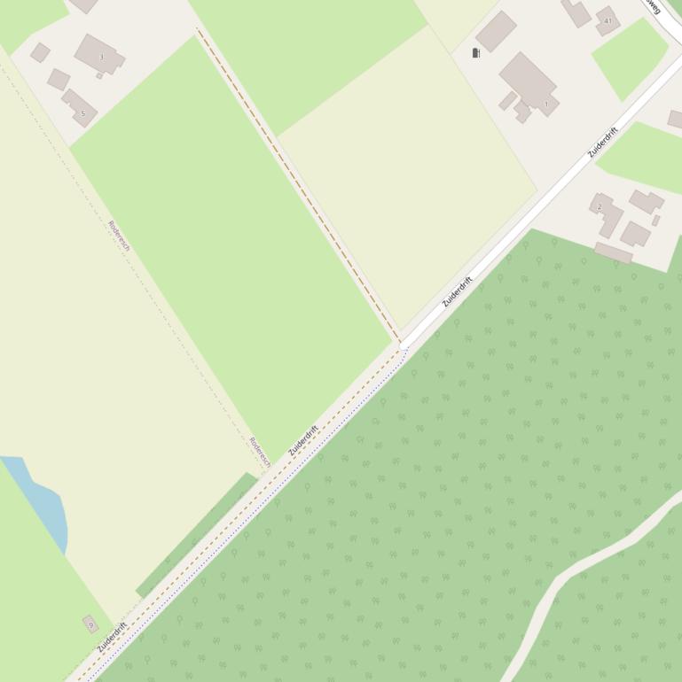 Kaart van  Zuiderdrift.