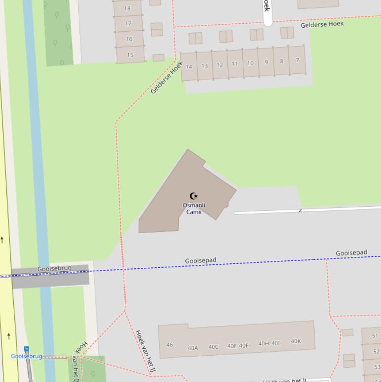 Kaart van de Zuiderzeelaan.