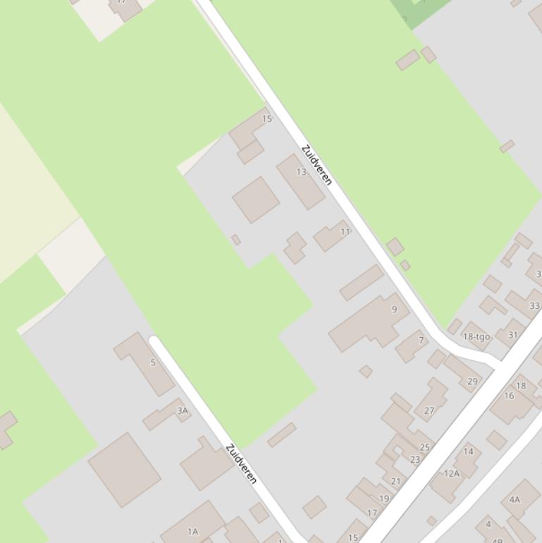 Kaart van  Zuidveren.