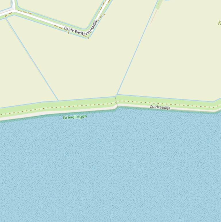 Kaart van de Zuidzeedijk.