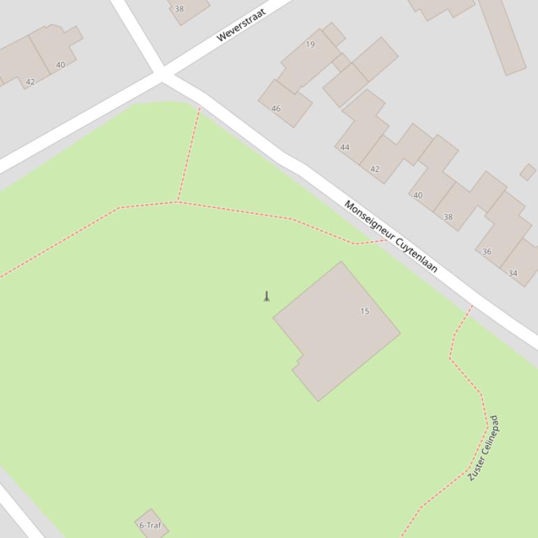 Kaart van de Zuster Clothildehof.