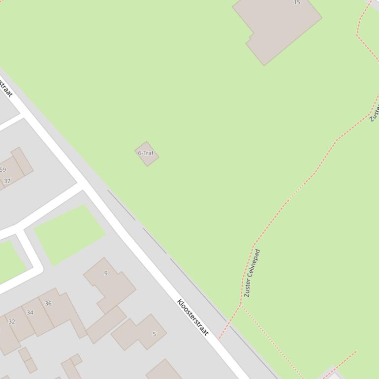 Kaart van de Zuster Irenéehof.