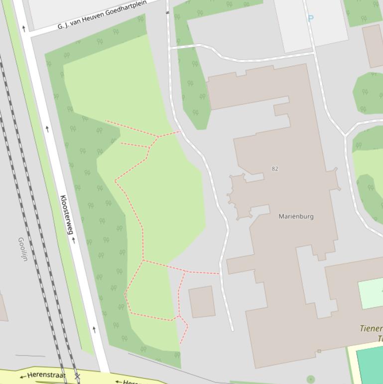 Kaart van het Zusterpad.