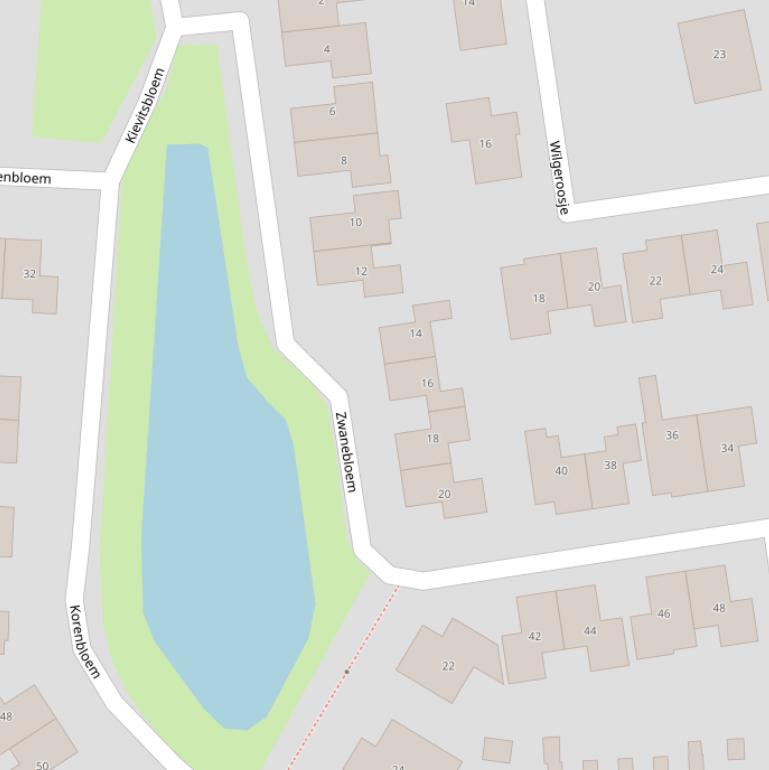 Kaart van  Zwanebloem.