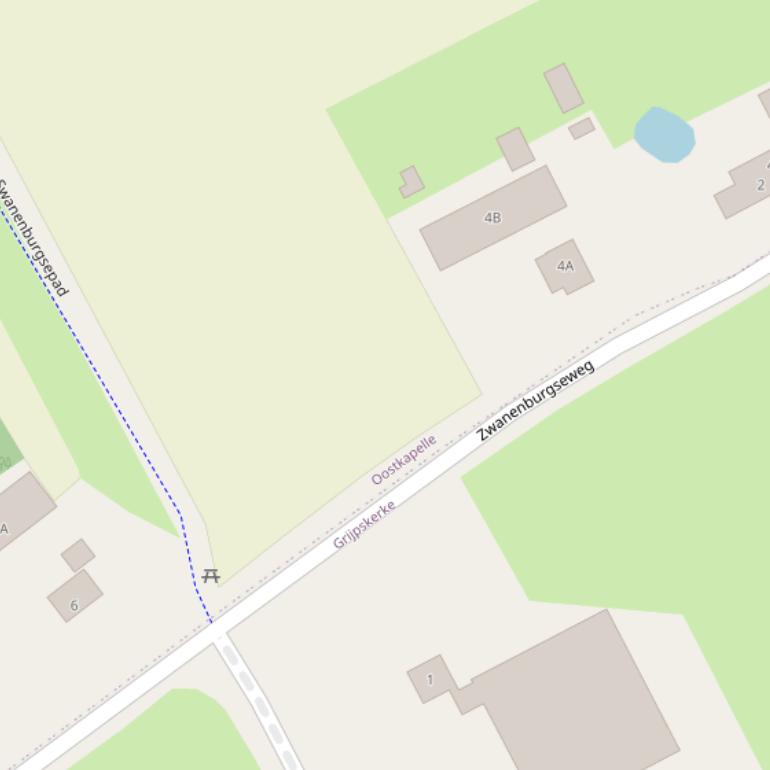 Kaart van de Zwanenburgseweg.