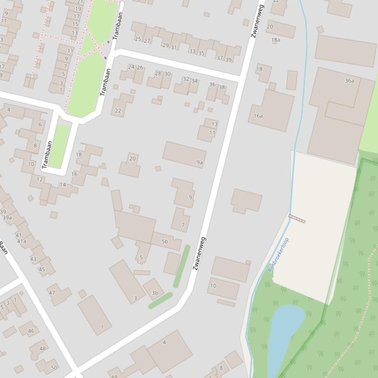 Kaart van de Zwanenweg.