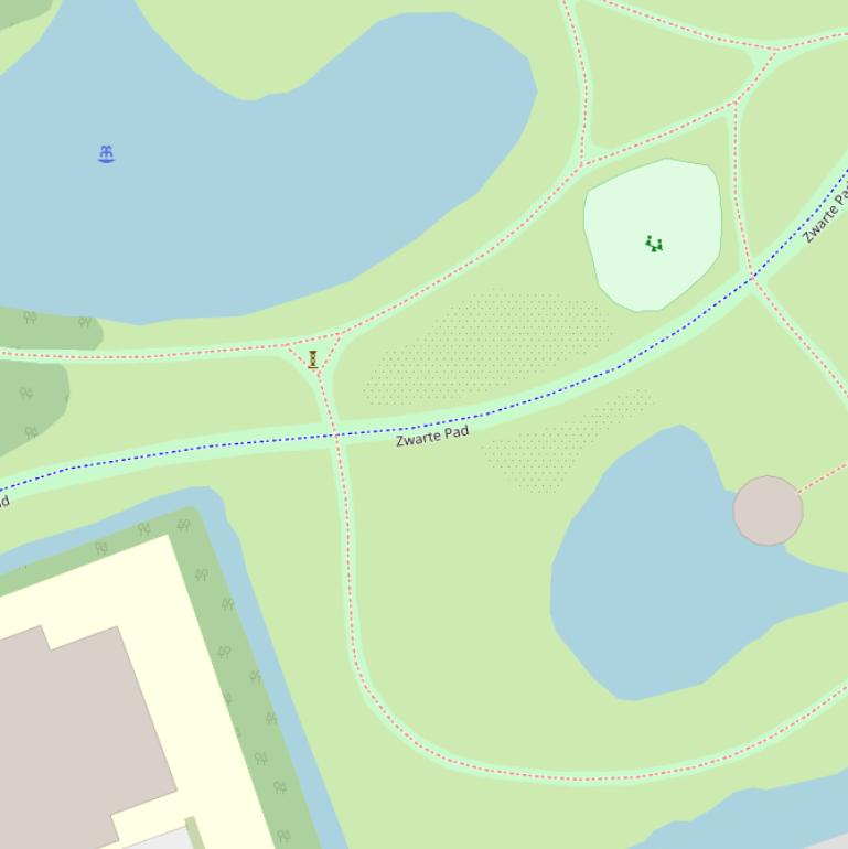 Kaart van  Zwarte Pad.