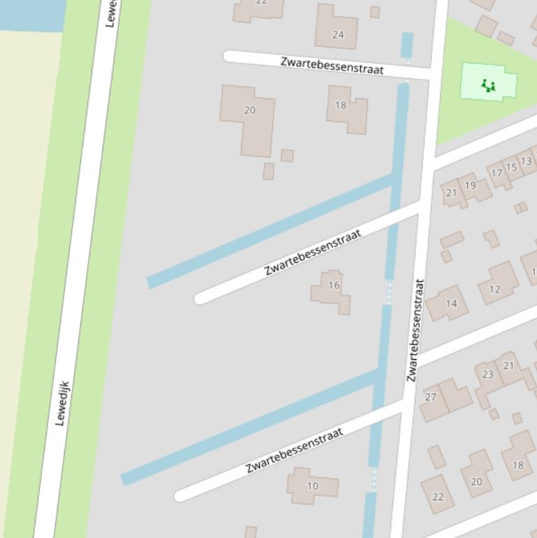 Kaart van de Zwartebessenstraat.