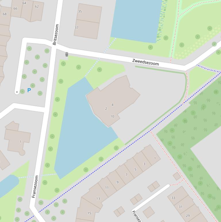 Kaart van  Zweedsezoom.