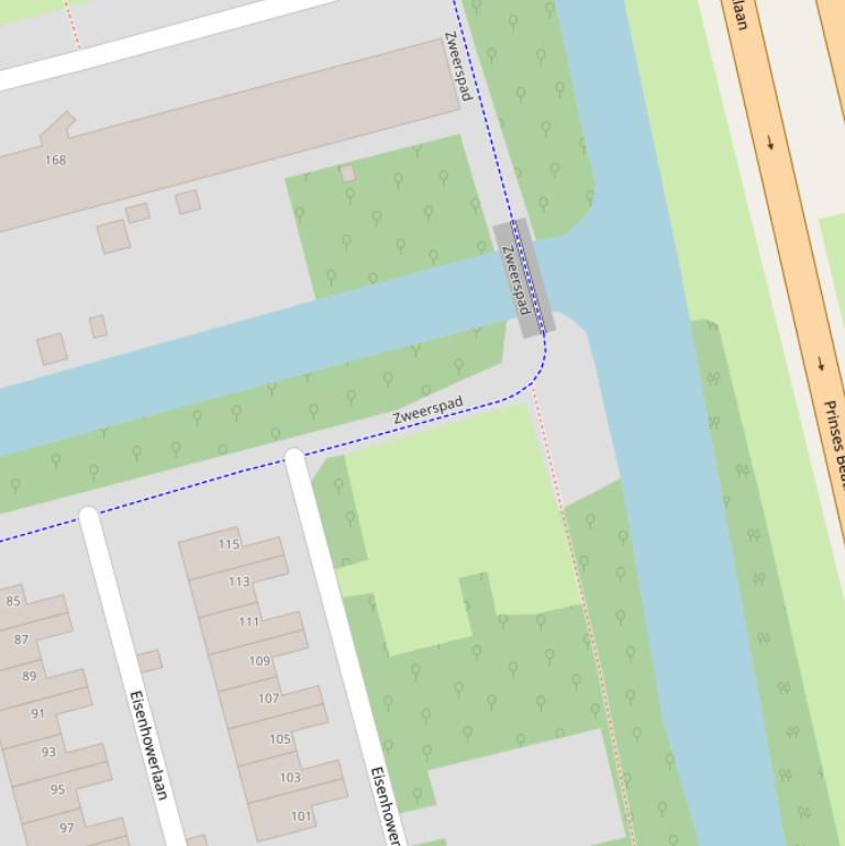 Kaart van het Zweerspad.