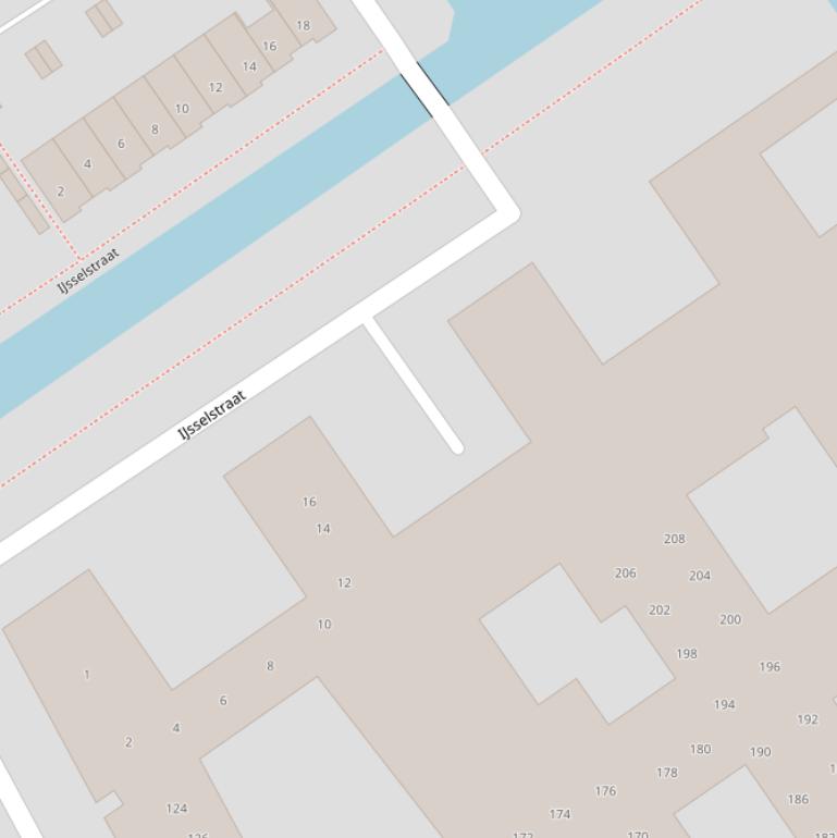 Kaart van de Zwethstraat.