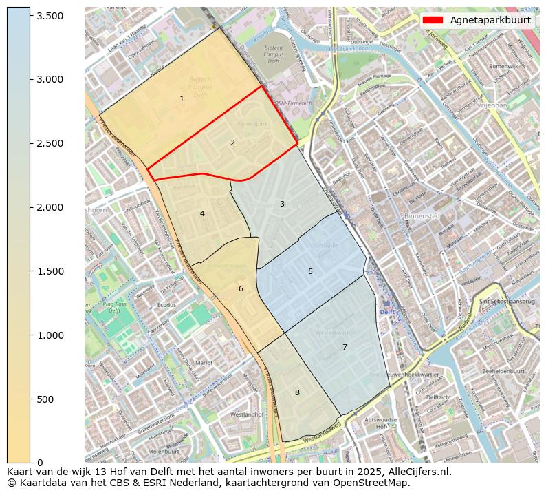 Afbeelding van de Agnetaparkbuurt op de kaart.