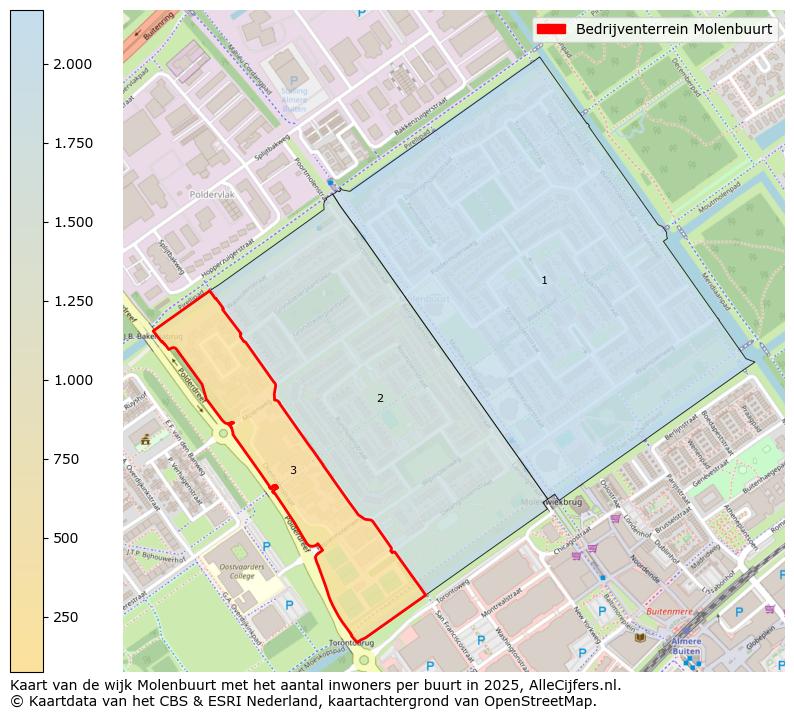 Afbeelding van de Bedrijventerrein Molenbuurt op de kaart.
