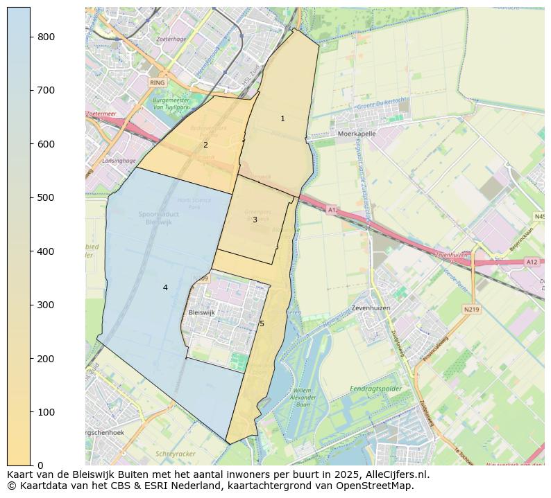 Afbeelding van de Bleiswijk Buiten op de kaart.