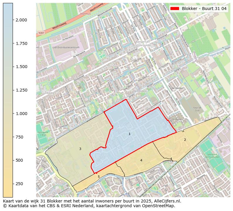 Afbeelding van de Blokker - Buurt 31 04 op de kaart.