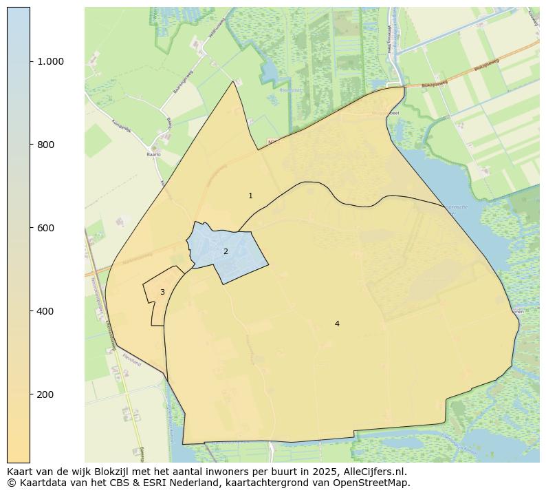 Afbeelding van de wijk Blokzijl op de kaart.