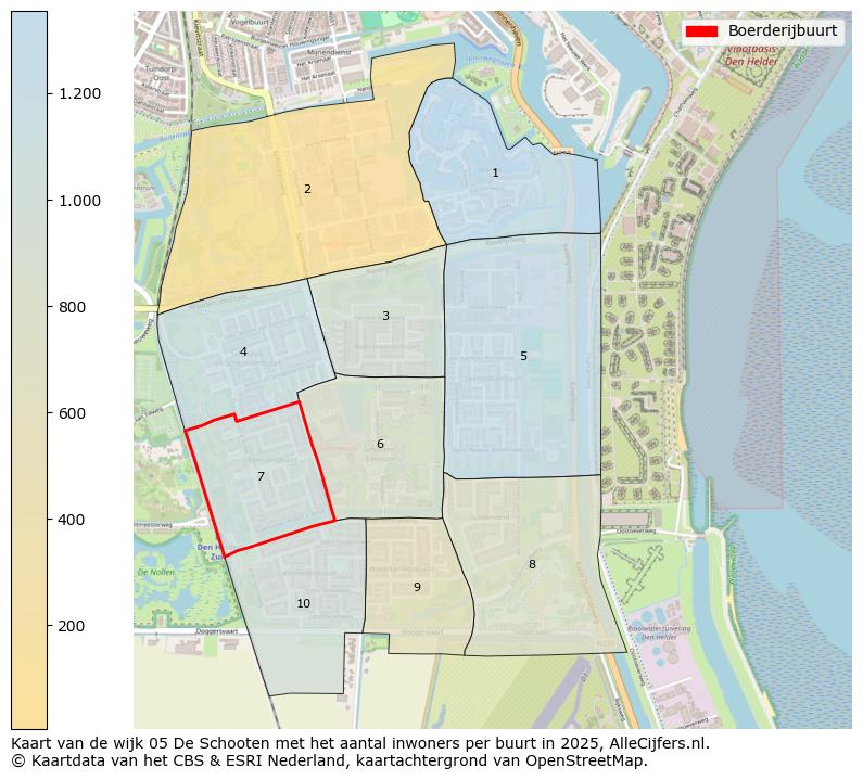 Afbeelding van de Boerderijbuurt op de kaart.