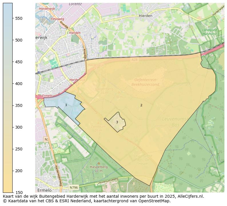 Afbeelding van de wijk Buitengebied Harderwijk op de kaart.
