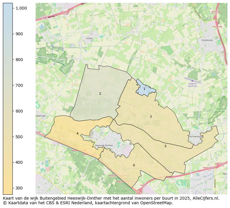 Afbeelding van de wijk Buitengebied Heeswijk-Dinther op de kaart.