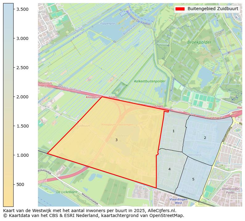 Afbeelding van de Buitengebied Zuidbuurt op de kaart.