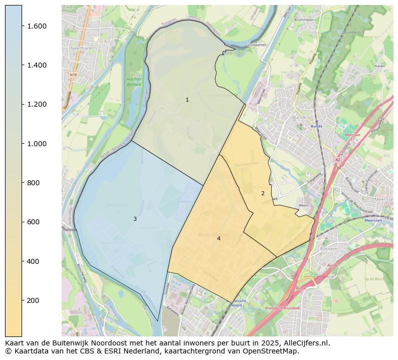 Afbeelding van de Buitenwijk Noordoost op de kaart.