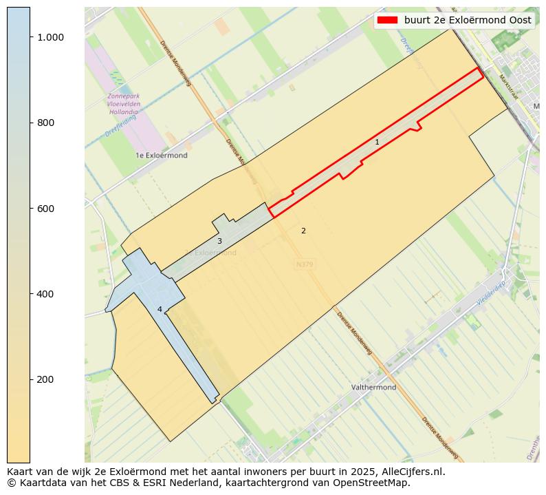 Afbeelding van de buurt 2e Exloërmond Oost op de kaart.