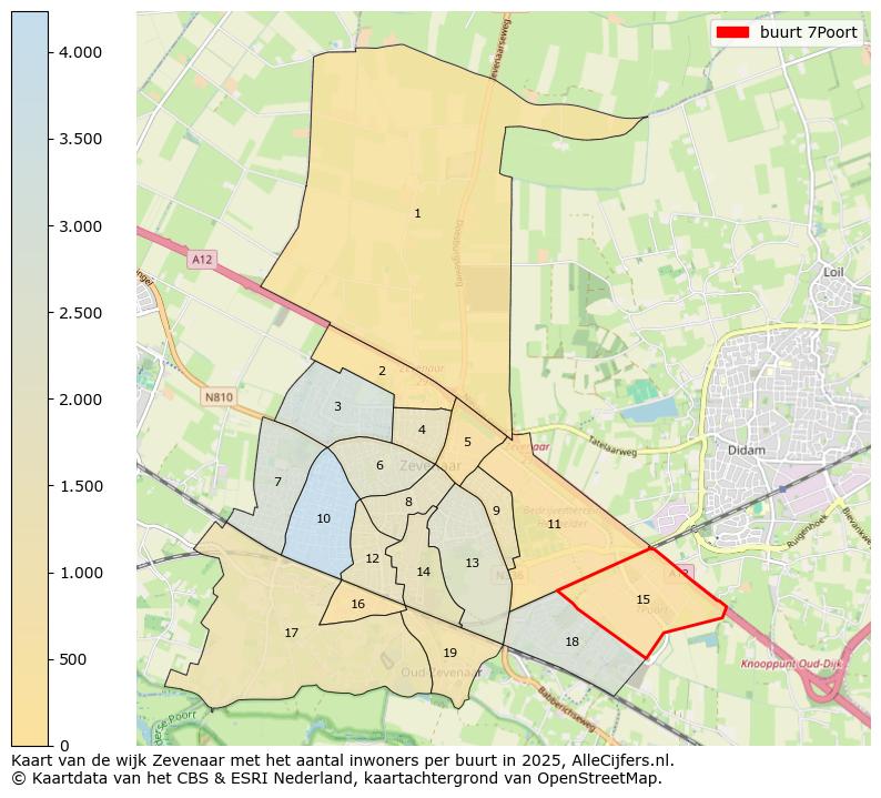 Afbeelding van de buurt 7Poort op de kaart.