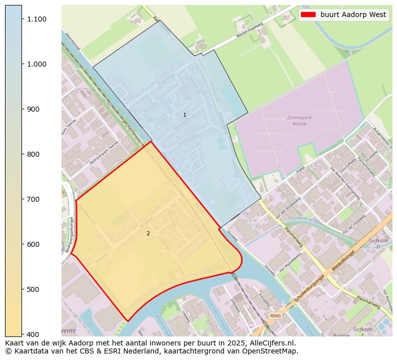 Afbeelding van de buurt Aadorp West op de kaart.