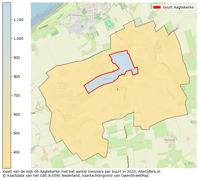 Afbeelding van de buurt Aagtekerke op de kaart.