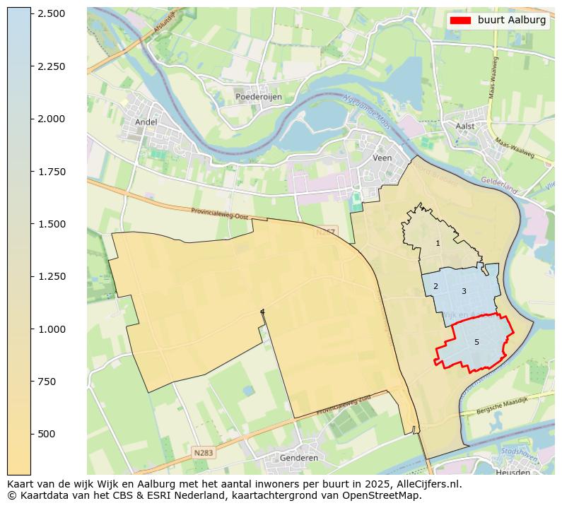 Afbeelding van de buurt Aalburg op de kaart.