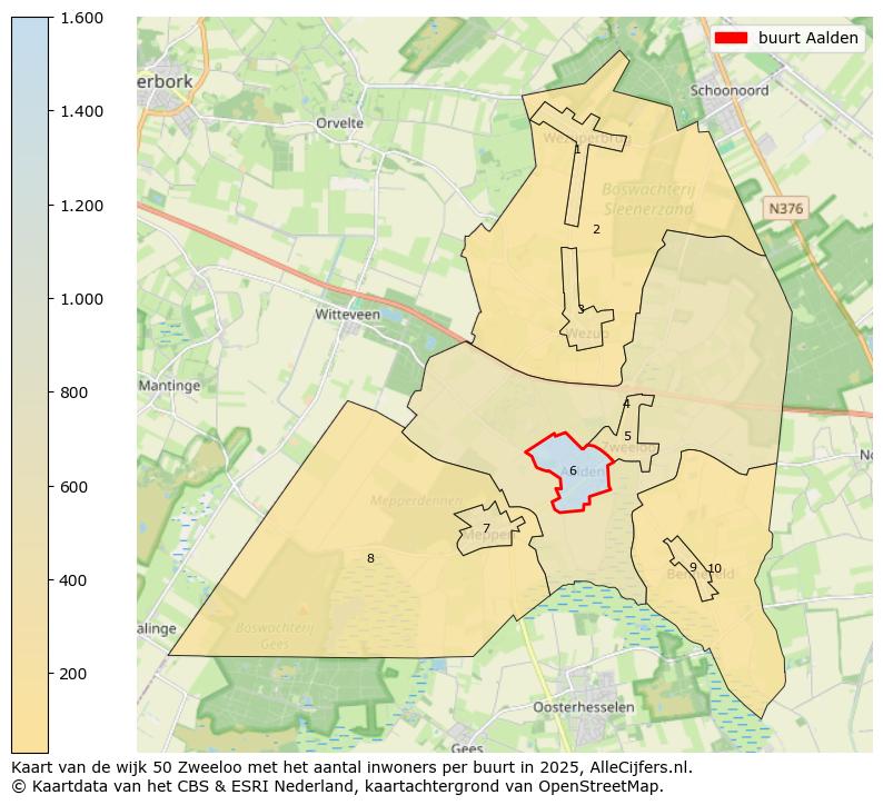Afbeelding van de buurt Aalden op de kaart.