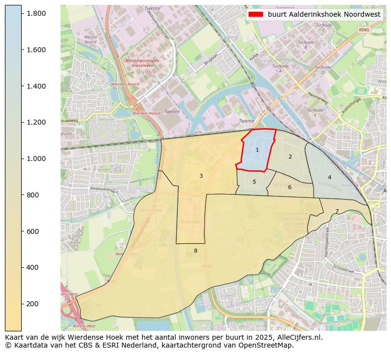Afbeelding van de buurt Aalderinkshoek Noordwest op de kaart.