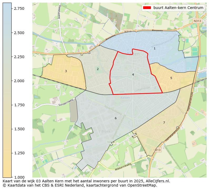 Afbeelding van de buurt Aalten-kern Centrum op de kaart.