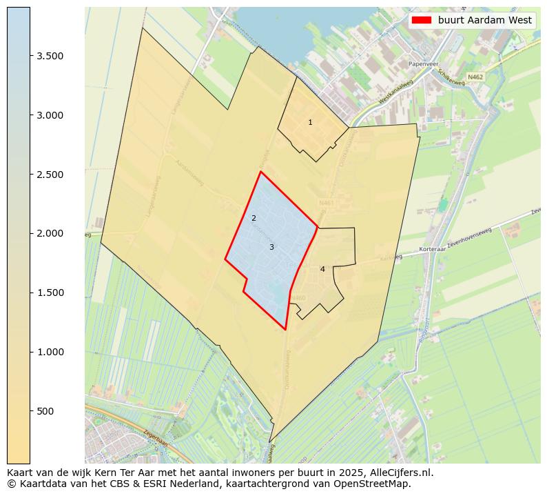 Afbeelding van de buurt Aardam West op de kaart.