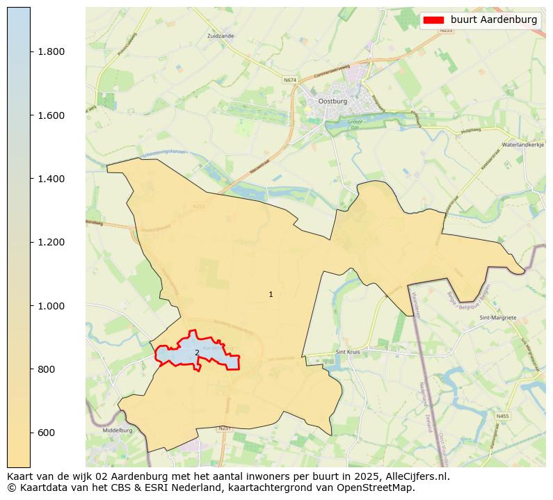 Afbeelding van de buurt Aardenburg op de kaart.
