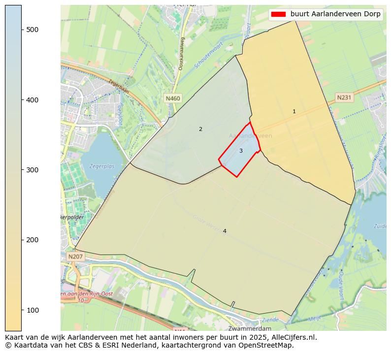 Afbeelding van de buurt Aarlanderveen Dorp op de kaart.