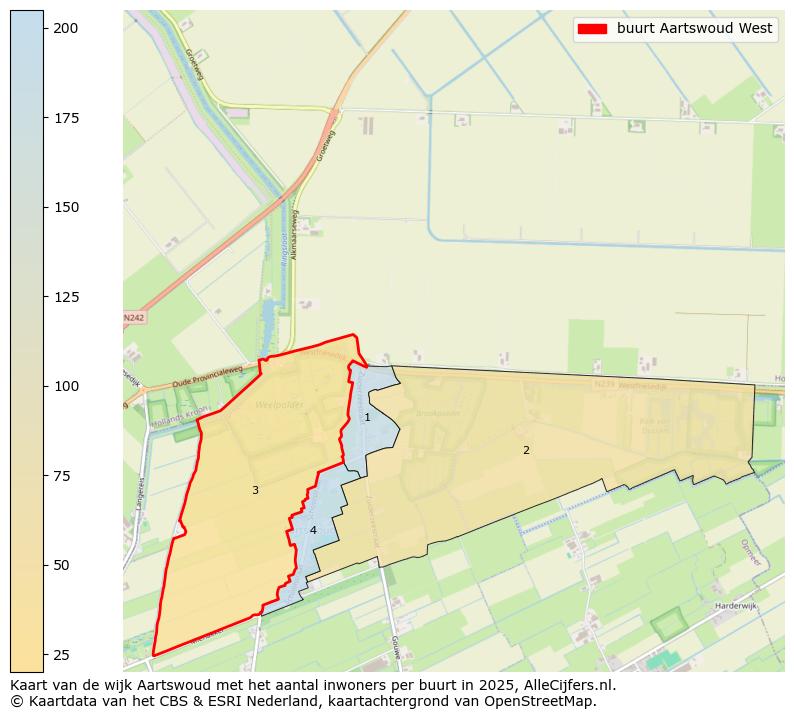 Afbeelding van de buurt Aartswoud West op de kaart.