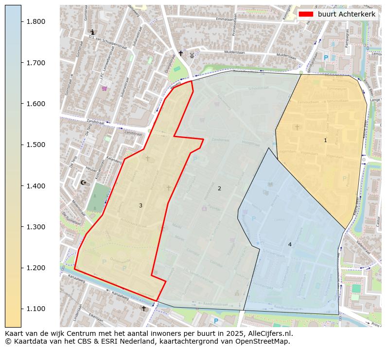 Afbeelding van de buurt Achterkerk op de kaart.