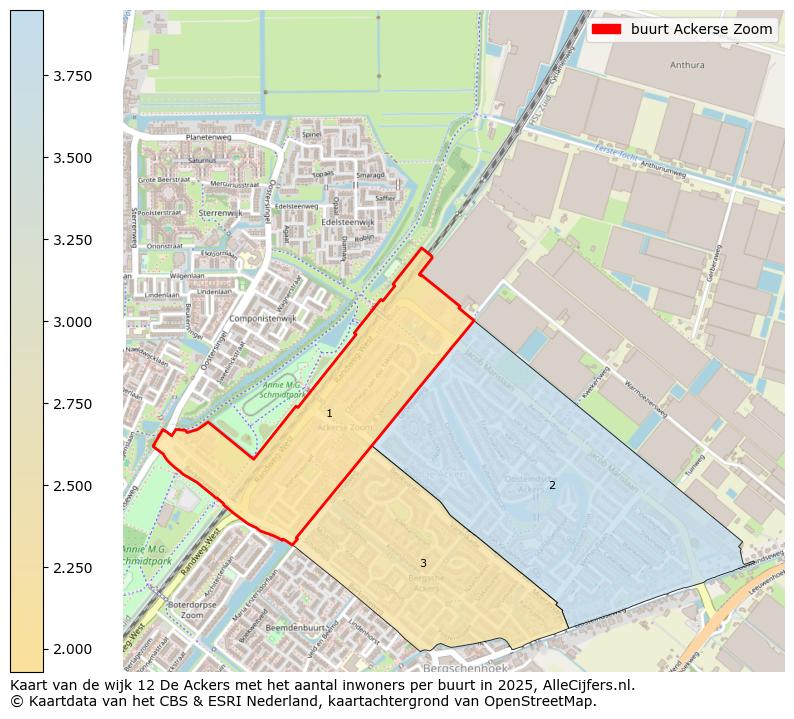 Afbeelding van de buurt Ackerse Zoom op de kaart.