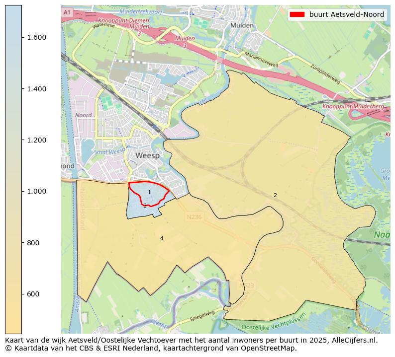 Afbeelding van de buurt Aetsveld-Noord op de kaart.