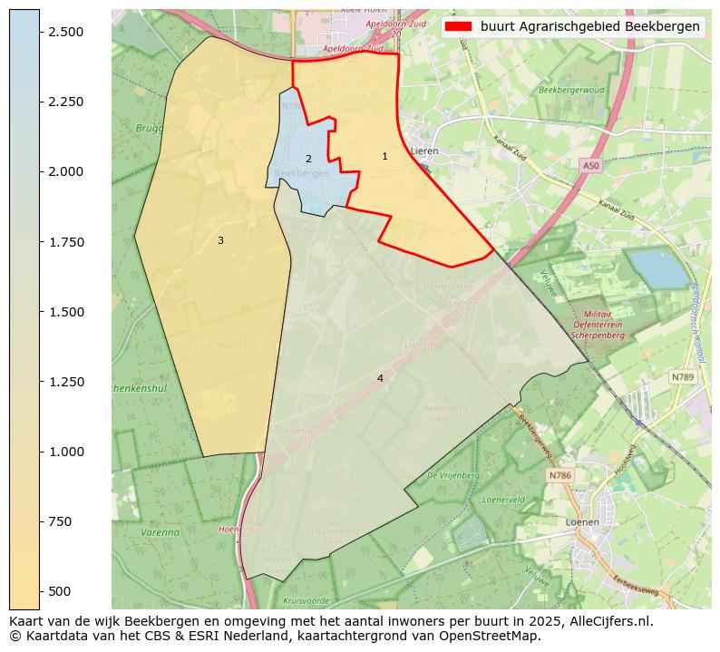 Afbeelding van de buurt Agrarischgebied Beekbergen op de kaart.