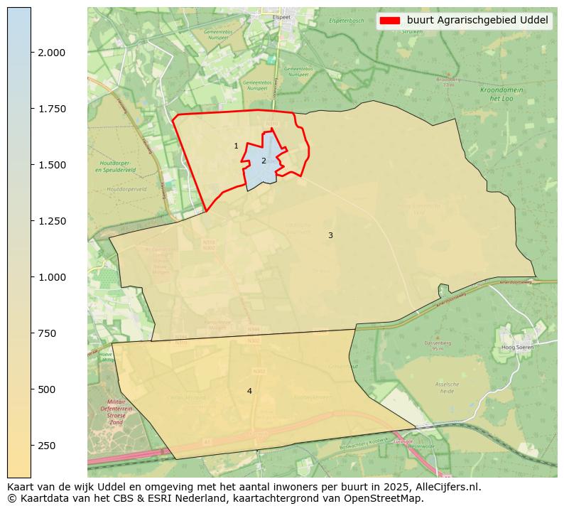 Afbeelding van de buurt Agrarischgebied Uddel op de kaart.
