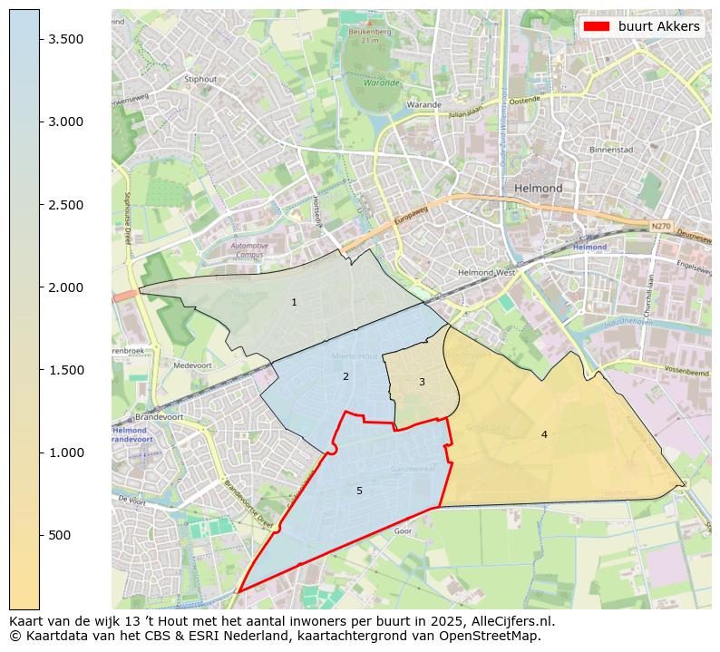 Afbeelding van de buurt Akkers op de kaart.
